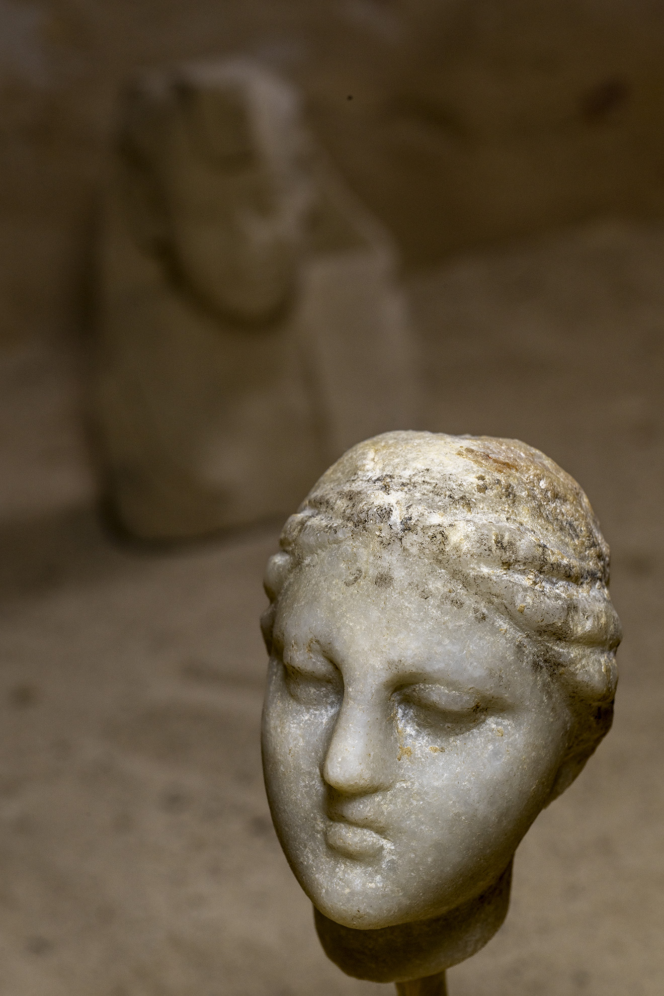 An artifact found while Dr. Kathleen Martinez searches for Cleopatra’s tomb.