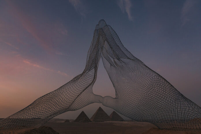 Forever Is Now Exhibition at the Pyramids of Giza, Egypt