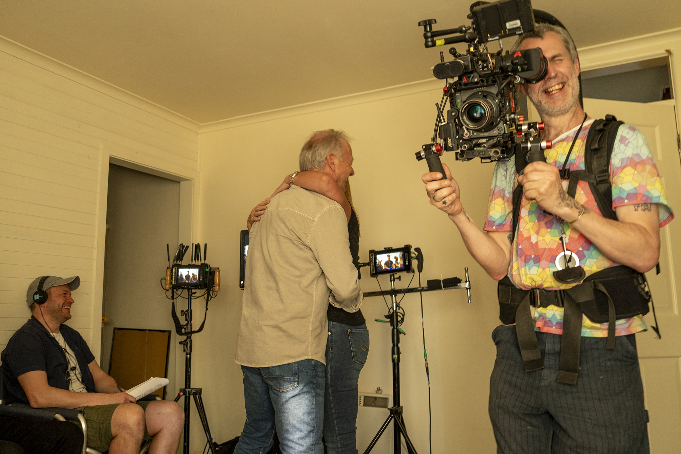 Jim Jolliffe films during production of "Chris Hemsworth: A Road Trip to Remember" in Australia.