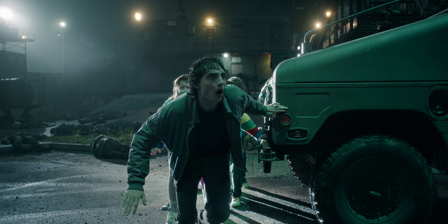 STRANGER THINGS: SEASON 5. Finn Wolfhard as Mike Wheeler in Stranger Things: Season 5