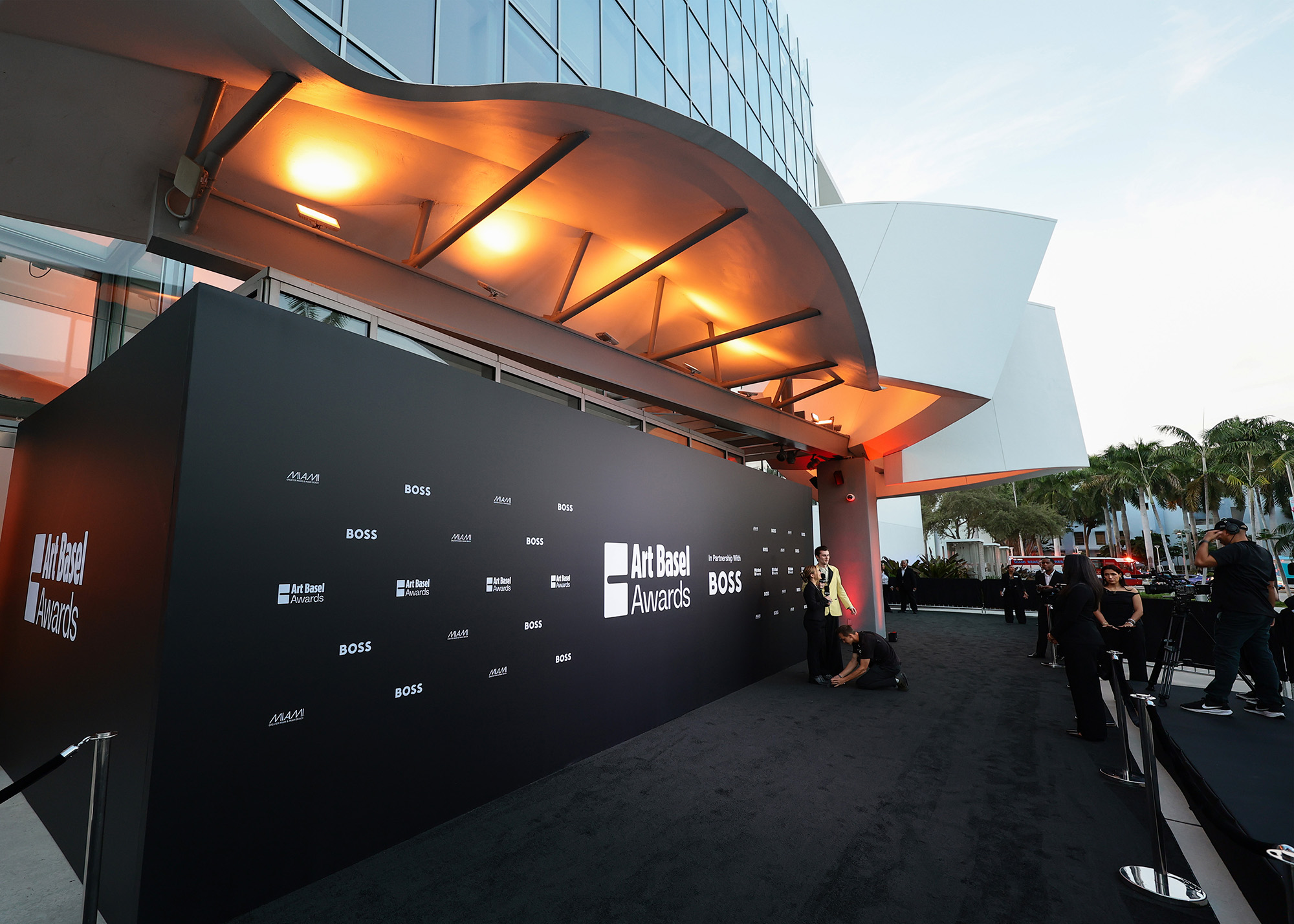 MIAMI BEACH, FLORIDA - DECEMBER 04: A view of the venue during the Art Basel Awards Night in Miami Beach at New World Symphony on December 04, 2025 in Miami Beach, Florida.