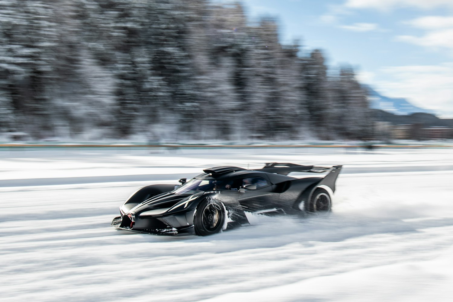 Bugatti takes over the frozen lake at The I.C.E. St. Moritz