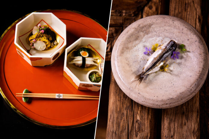 Left: Kikunoi Honten; Right: Etxebarri