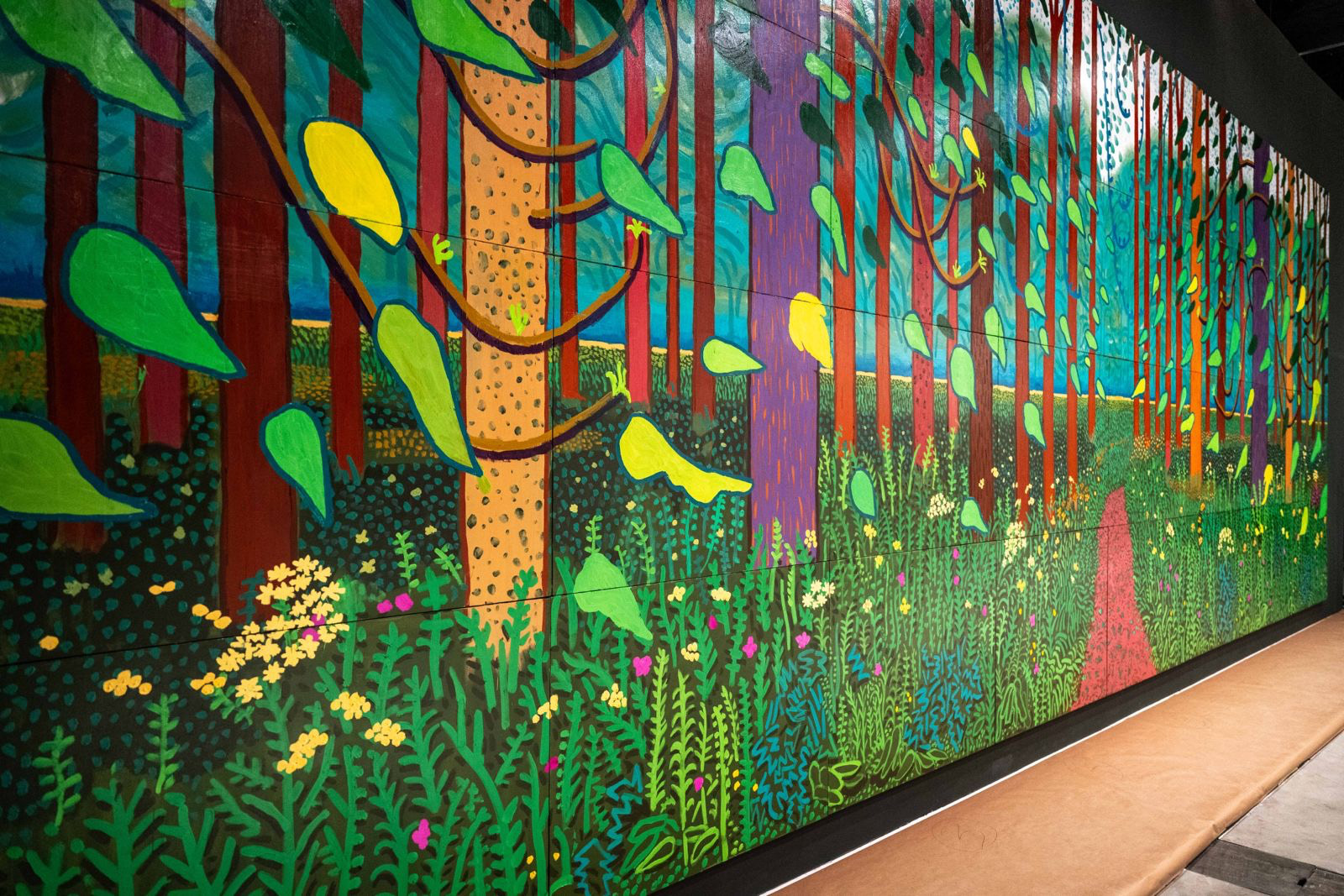 David Hockney. The Arrival of Spring in Woodgate, East Yorkshire in 2011 (twenty eleven), 2011. Arduna, 2026.Centre Pompidou, Mnam-Cci, Paris