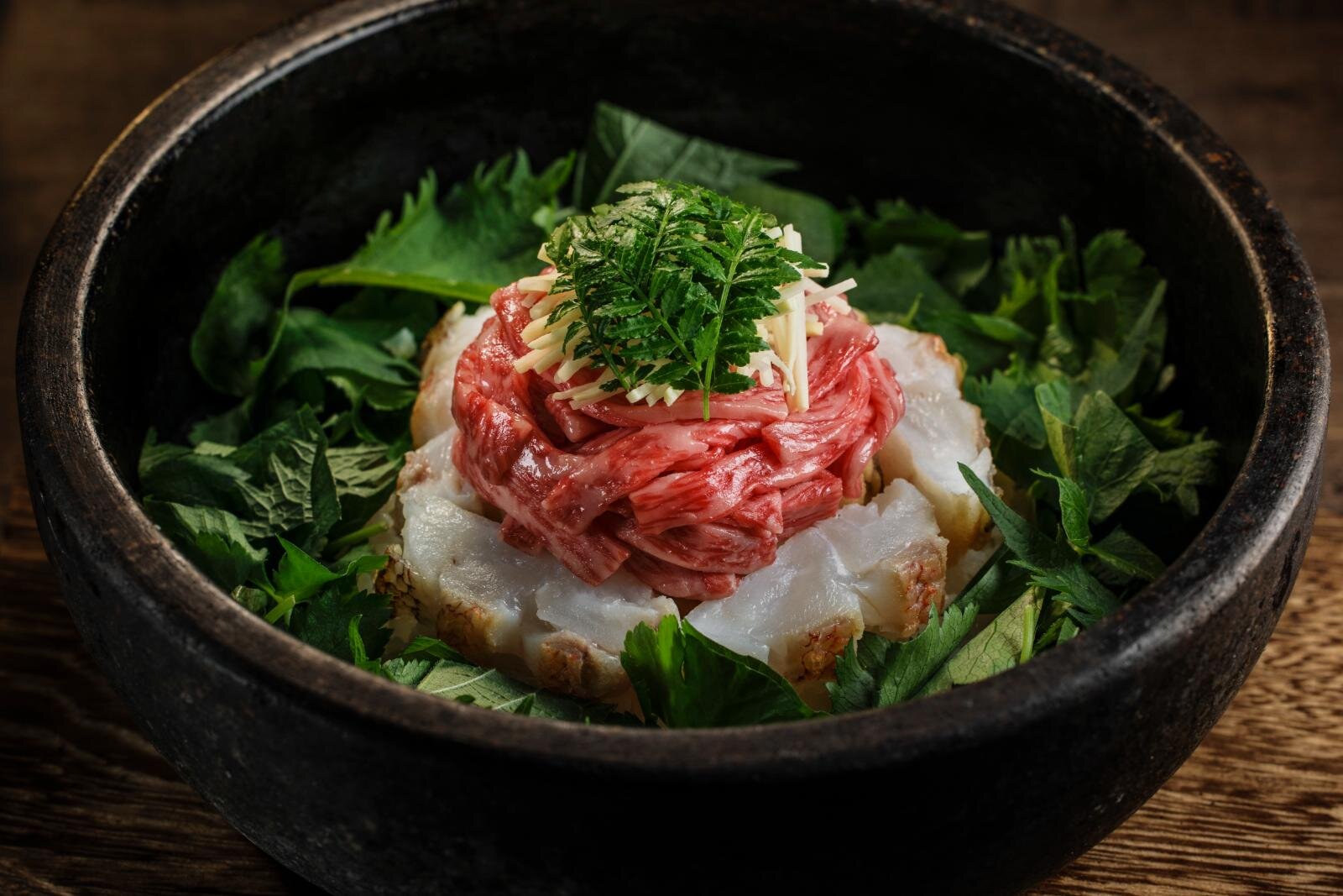 Yakiniku Ushigoro Kyoto - Stone-Pot Rice with Tilefish and Premium Wagyu