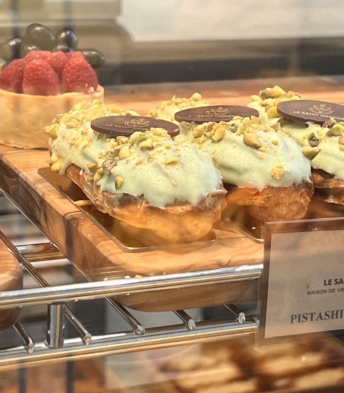 Pistachio Eclair at Le Saint Honoré Irvine (Photo by Julie Nguyen)
