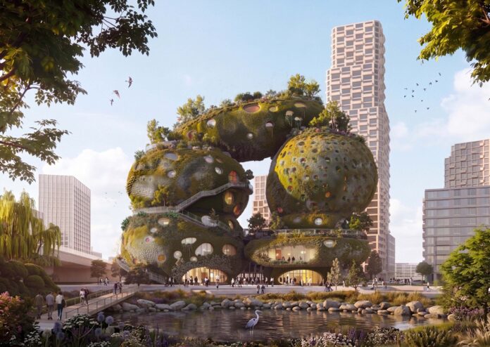 MVRDV Rotterdam ROCKS Tidal Park Elevation