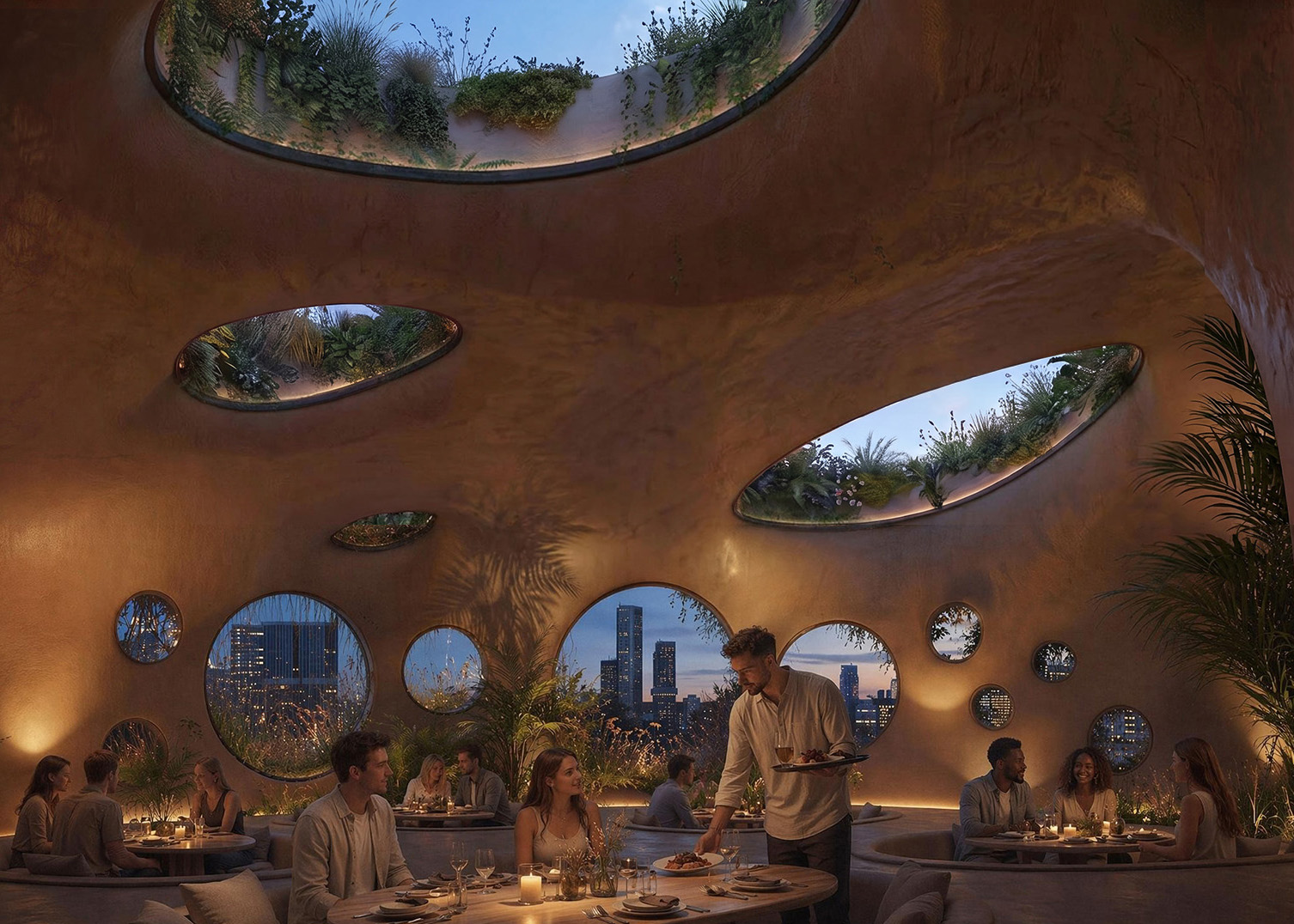 MVRDV Rotterdam ROCKS Dining on the top of the rocks
